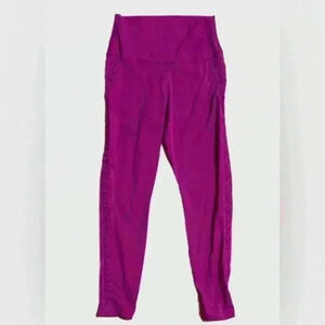 Nike Womens Pink Leggings Size M Dri-Fit Yoga Core collection Fuchsia